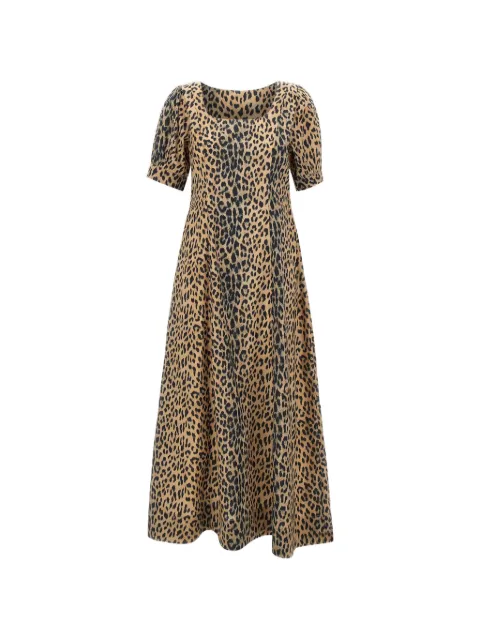 Rixo Kathleen leopard-print dress Brown 0100600722608000BROWN