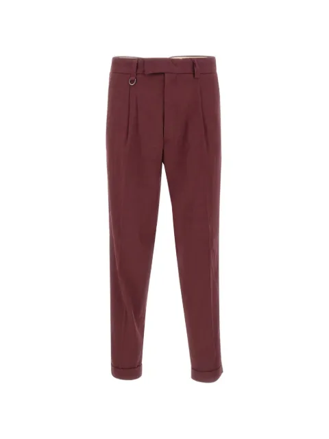 Paolo Pecora Duomo pleated trousers Red B12636324469