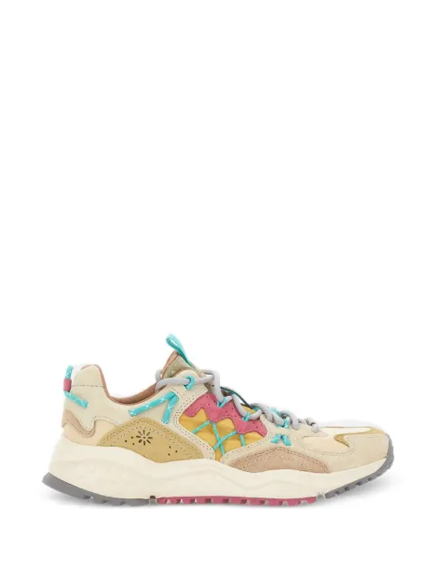 FLOWER MOUNTAIN Yamabushi panelled sneakers Neutrals 20200151E03