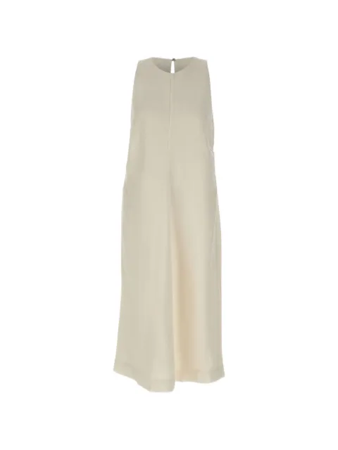 BOSS C-Delinna flared midi dress Neutrals 50559243