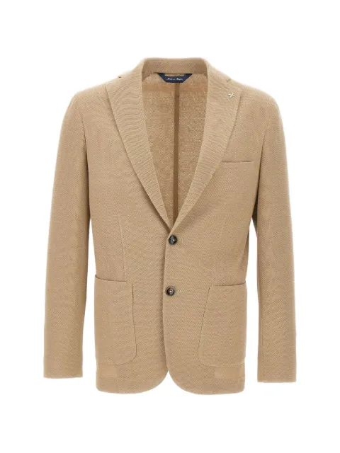 Marchesani honeycomb-weave blazer Neutrals ALTER2