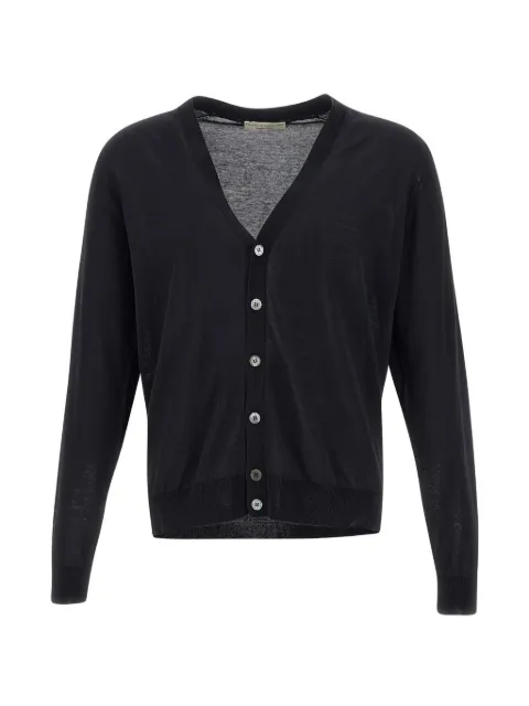 Filippo De Laurentiis V-neck button-up cardigan Black CB1MLCR14R990