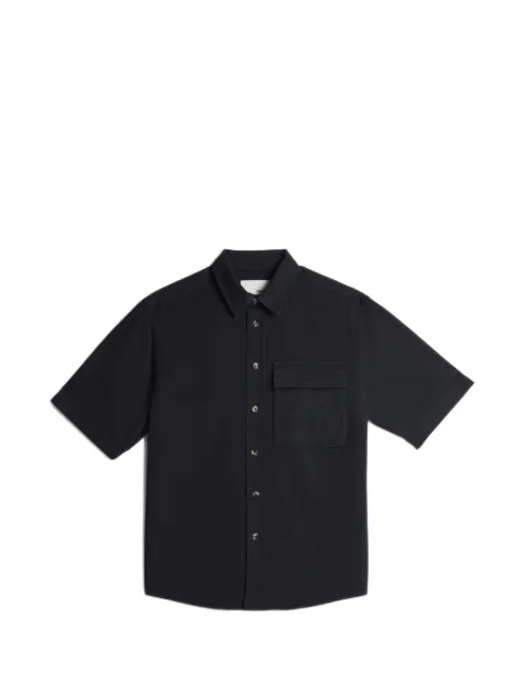 CIARAN CC1 Club embroidered cotton shirt Black C01WT02001