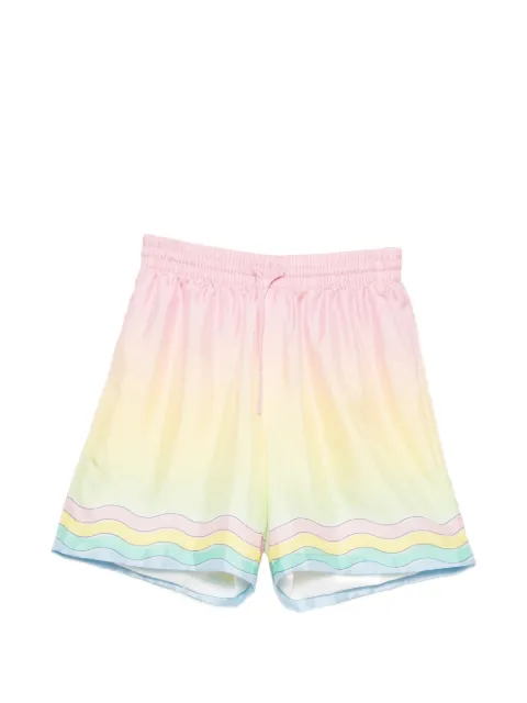 Casablanca gradient wavy-print shorts Yellow MSP26TR399