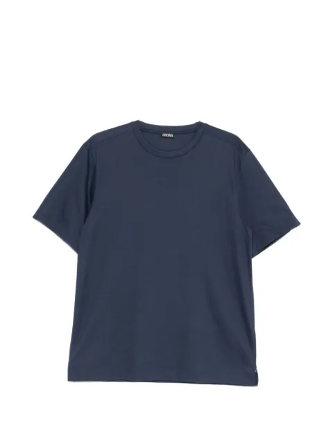 Zegna crew-neck short-sleeve T-shirt Blue UH335A3H771