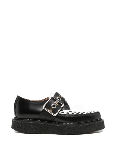 Vivienne Westwood x George Cox Point Toe leather monk shoes Black 72050015UC0092