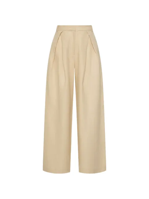 Faithfull Sofia pleated plazzo pants Neutrals FF4041PNAPANNA