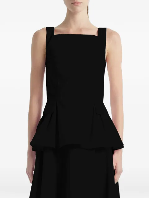 Adam Lippes Soleil peplum blouse Black S26117CSBLACK