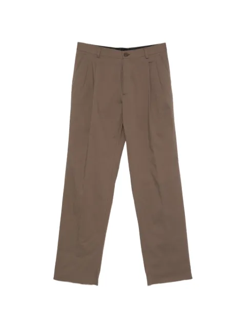 Manuel Ritz pleated straight-leg trousers Brown 4032P1003263123