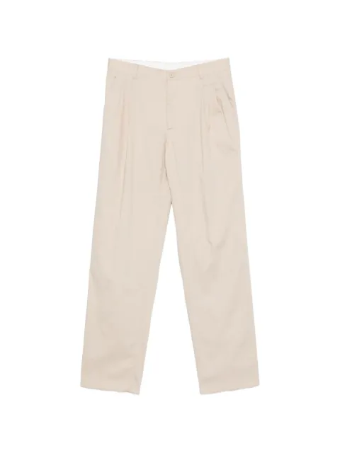 Manuel Ritz pleated-detail straight-leg trousers Neutrals 4032P1003263123