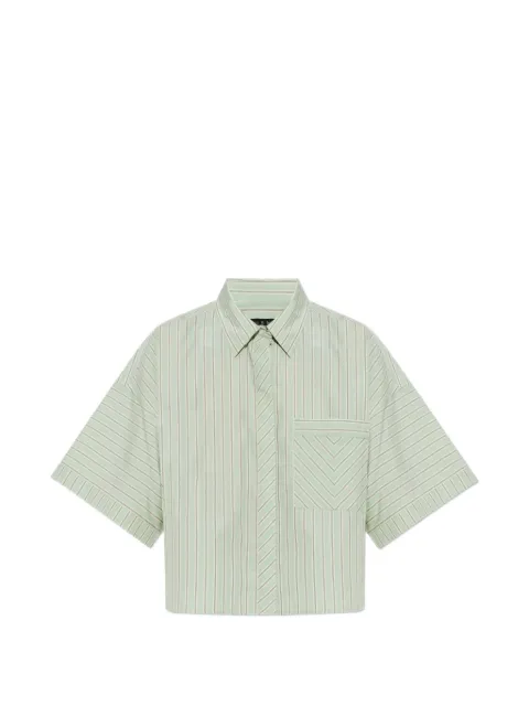 rag & bone Marin short-sleeve shirt Green RAD026SSMCO