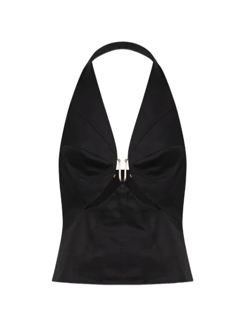 Cult Gaia Elorae halterneck top Black WVTP32657CO3526