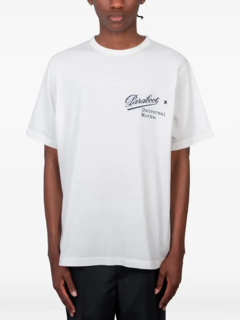 Universal Works x Paraboot graphic-print cotton T-shirt White PB34214
