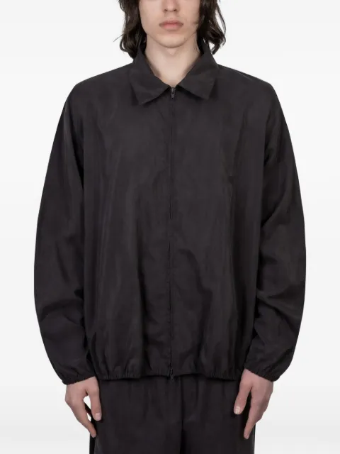 STEIN zip-up spread-collar jacket Black ST1442CHARCOALBROWN