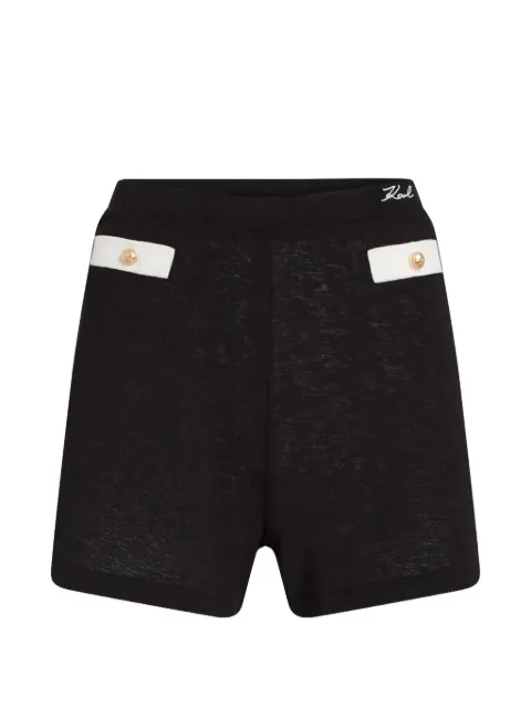 Karl Lagerfeld Karl signature shorts Black B2W46060999