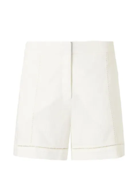 Karl Lagerfeld embroidery-detail shorts White B2W10022100