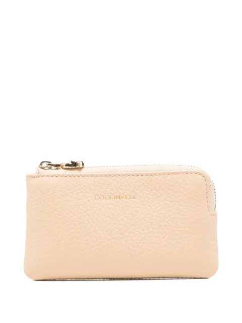 Coccinelle C-Me pebbled leather pouch Neutrals E2TBM193101