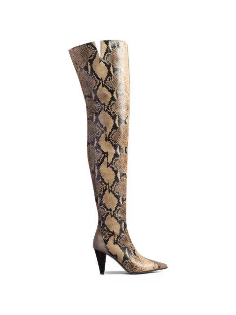 KHAITE Harvey over-the-knee high boots Brown F1119996648