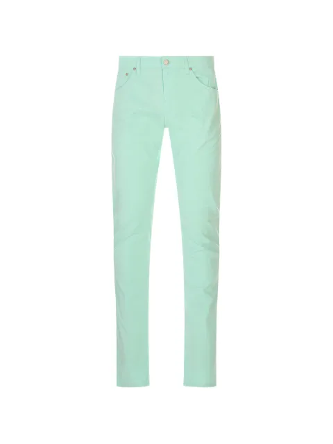 PT Torino logo-patch slim-fit trousers Blue PP05Z0PU48T0