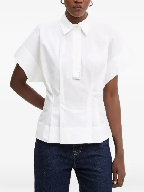 Karl Lagerfeld hardware-detail poplin shirt White B1W11006100
