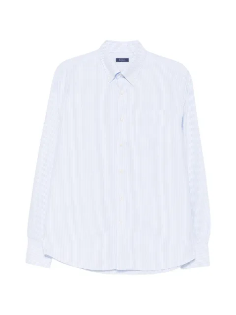 Deperlu Andy striped button-down shirt White ANDYOXFORD