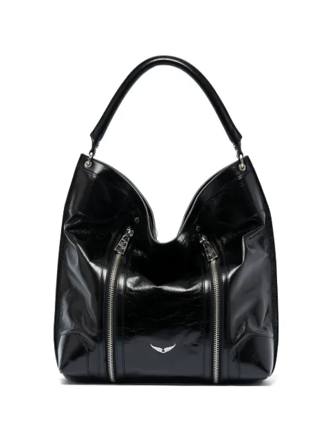 Zadig&Voltaire Sunny patent leather shoulder bag Black LWBA03843