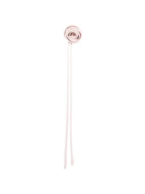 Max Mara floral-detail long-streamer brooch Pink 2614751022600