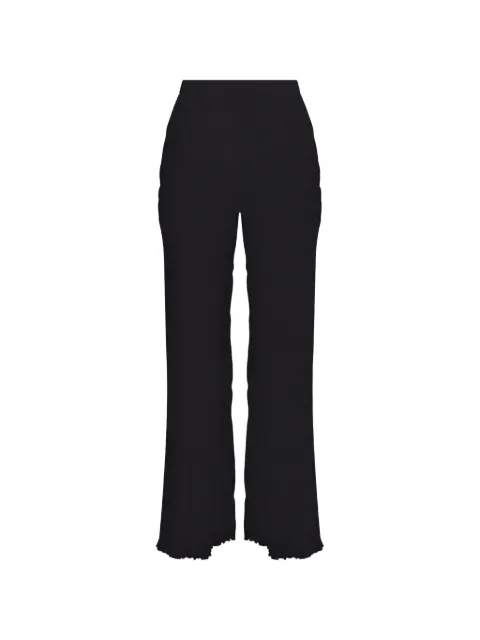 ANIM Malaika side-slit trousers Black RTWSS25MLW02S