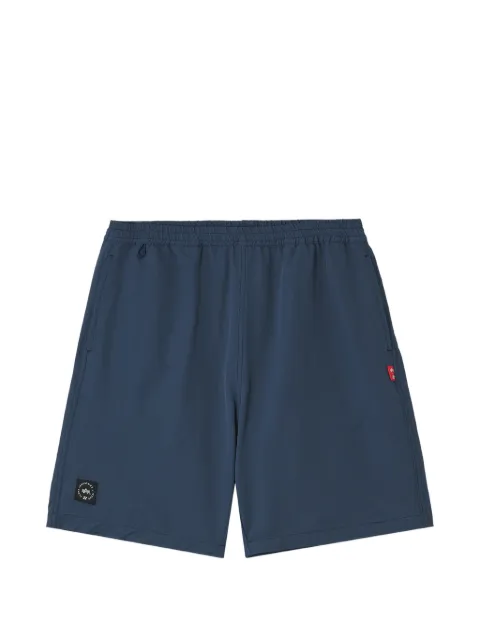 izzue logo-patch elasticated-waist shorts Blue IZXSPM00626X
