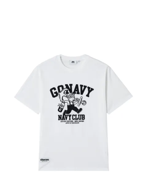 CHOCOOLATE crew-neck T-shirt White B1XTEM00700X