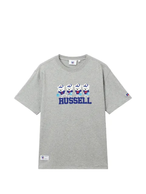 CHOCOOLATE graphic-print logo-patch T-shirt Grey B1XTEM00751X