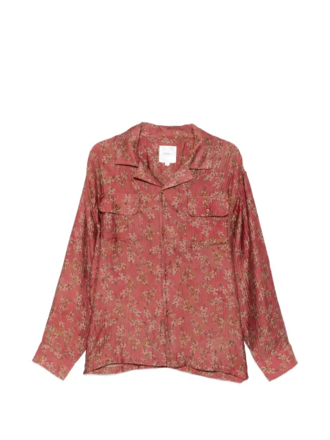 FOUND floral-print crinkled shirt Pink FOSS26SR01313