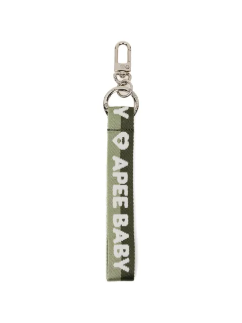 APEE™ by *A BATHING APE® logo-embroidered strap keyring Green 0PXACAS345A6QKHX00F