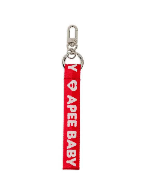 APEE™ by *A BATHING APE® logo-embroidered strap keyring Red 0PXACAS345A6QRDX00F