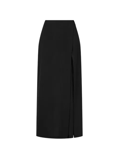 TOMBOY wrap-front slit maxi skirt Black 9106232550