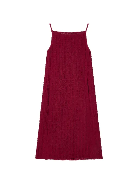 TOMBOY textured tie-waist midi dress Red 9106241207