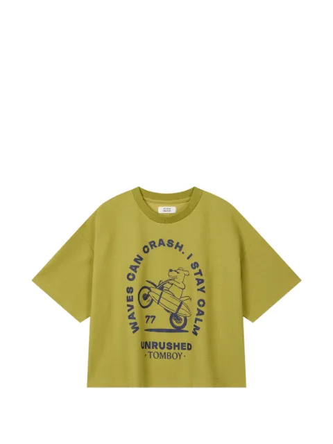 TOMBOY graphic-print T-shirt Green 9106222211