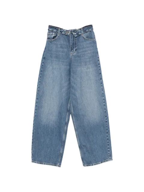 LIU JO button baggy jeans Blue UA6510D040079157