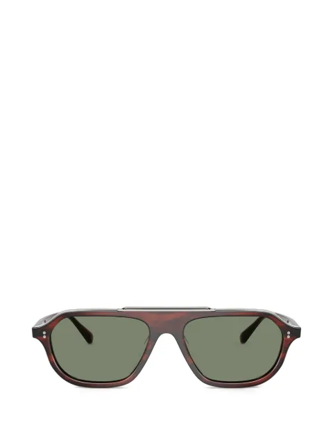 Oliver Peoples Estin tortoiseshell-effect pilot-frame sunglasses Brown 0OV5613SU