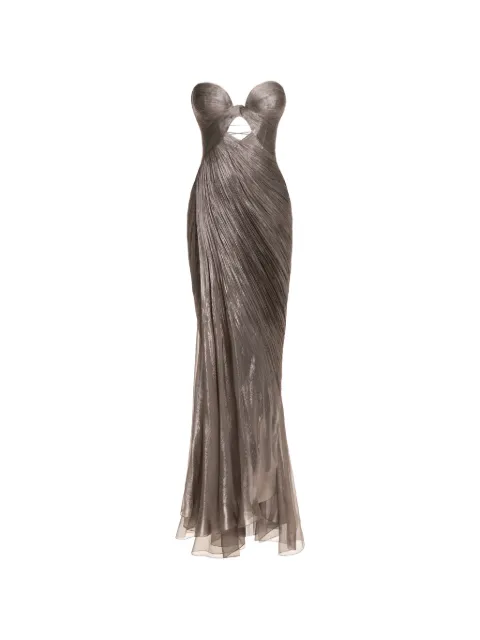Maria Lucia Hohan Zephyra side-slit maxi dress Grey ZEPHYRA