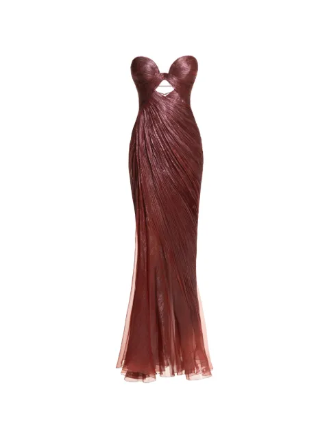 Maria Lucia Hohan Zephyra cut-out maxi dress Brown ZEPHYRA