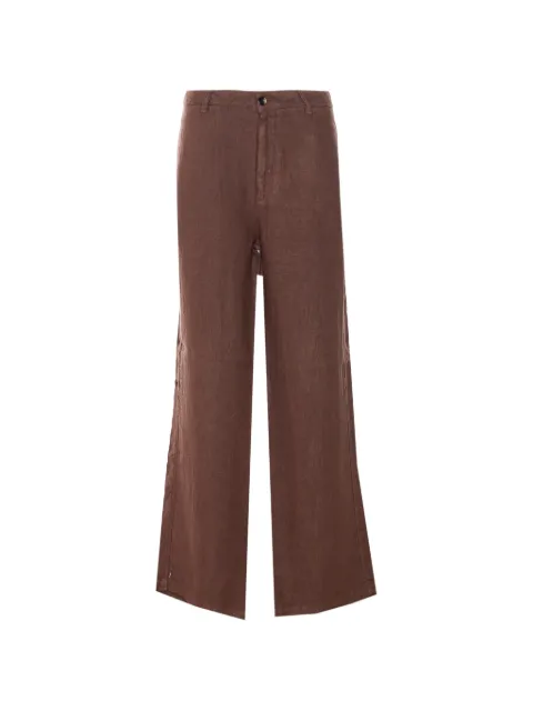 TRUE AVENUE Erica wide-leg trousers Brown ERICABROWN