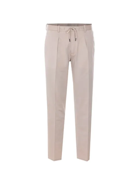 Circolo 1901 drawstring straight-leg trousers Neutrals CN5177