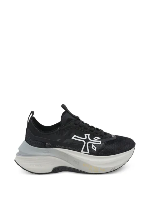 Premiata Hill logo-patch sneakers Black HILL8273