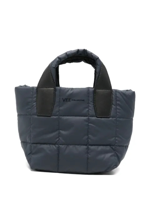 VeeCollective mini Porter quilted tote bag Blue 115200