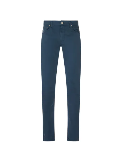 PT Torino Jazz logo-patch trousers Blue PP05Z0PU48T0