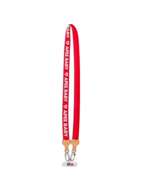 APEE™ by *A BATHING APE® logo-embroidered phone lanyard Red 0PXACAS318A6QRDX00F