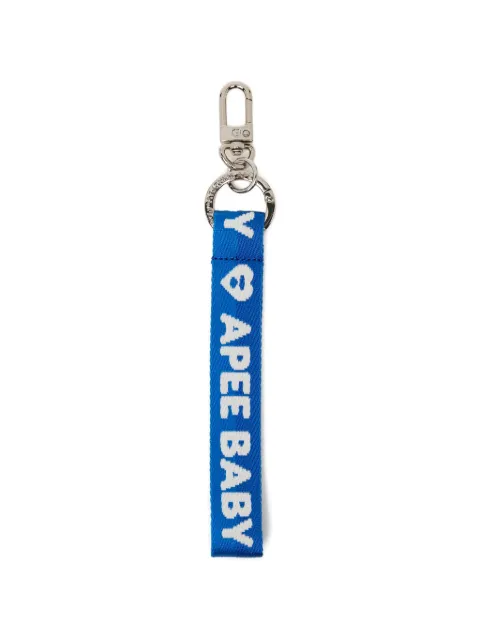 APEE™ by *A BATHING APE® logo-print strap keyring Blue 0PXACAS345A6QBLX00F