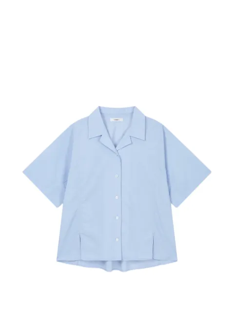TOMBOY camp-collar short-sleeve shirt Blue 9106221232