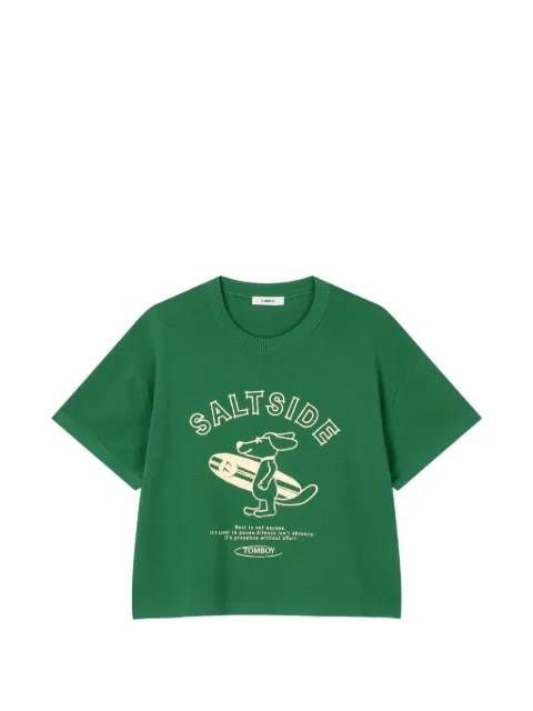 TOMBOY graphic-print T-shirt Green 9106252210